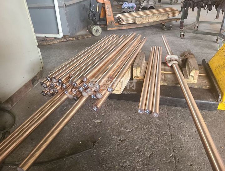 High strength beryllium copper rod C17200 beryllium bronze bar for hardware accessories
