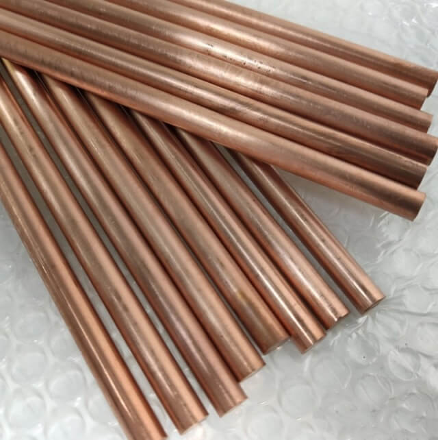 High hardness C17500 beryllium copper round rod with high purity beryllium