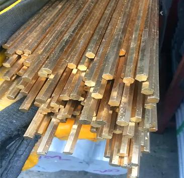 Corrosion resistant aluminum bronze hexagonal bars easy to machine